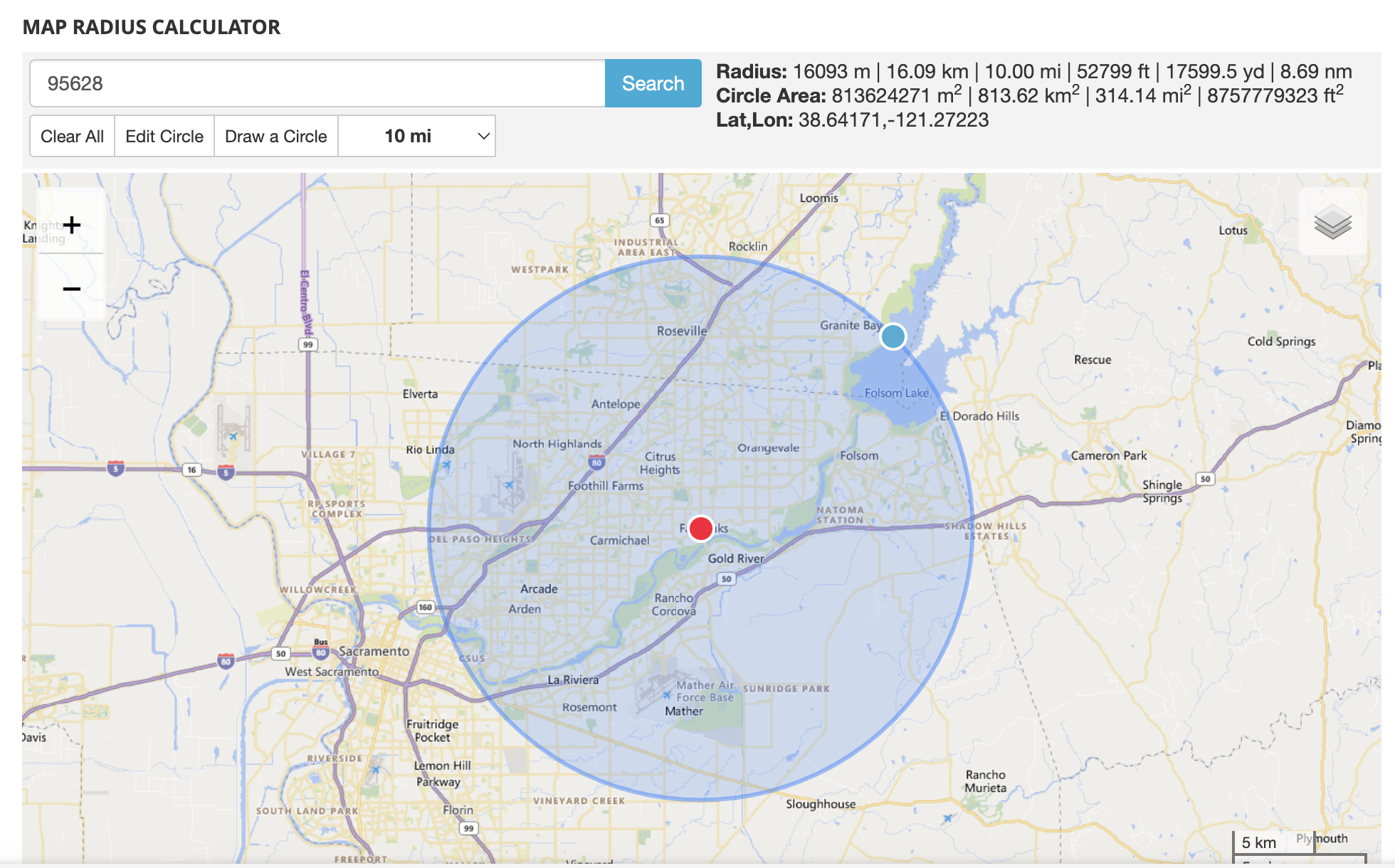 Captura de Imagen del Radio de California